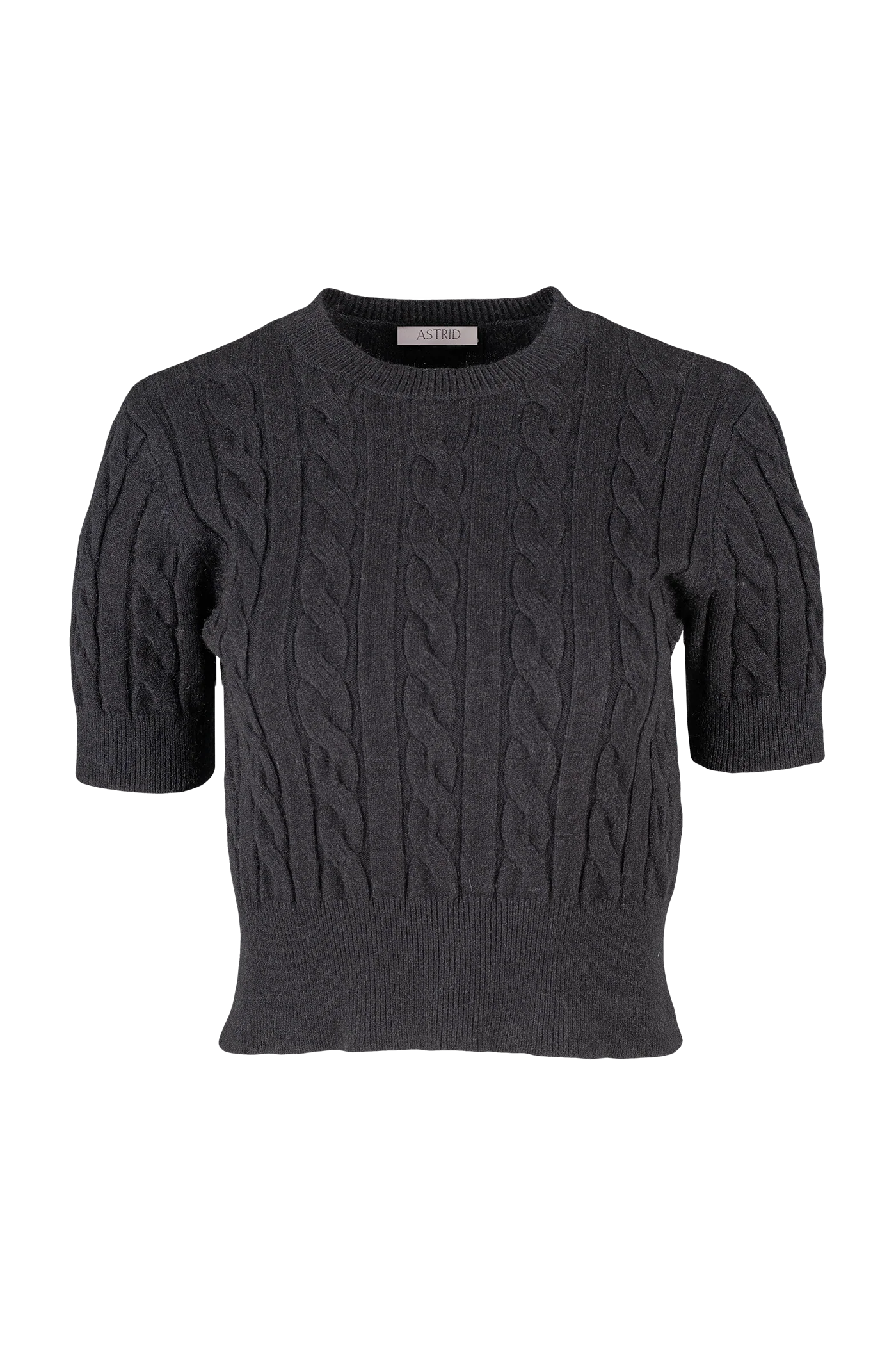 Astrid Knit Sweater | Black + Grey