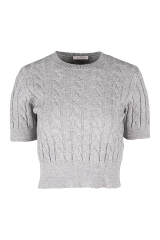 Astrid Knit Sweater | Black + Grey