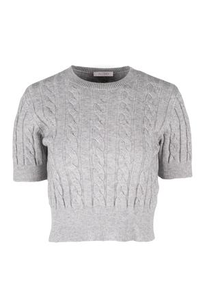 Astrid Knit Sweater | Black + Grey