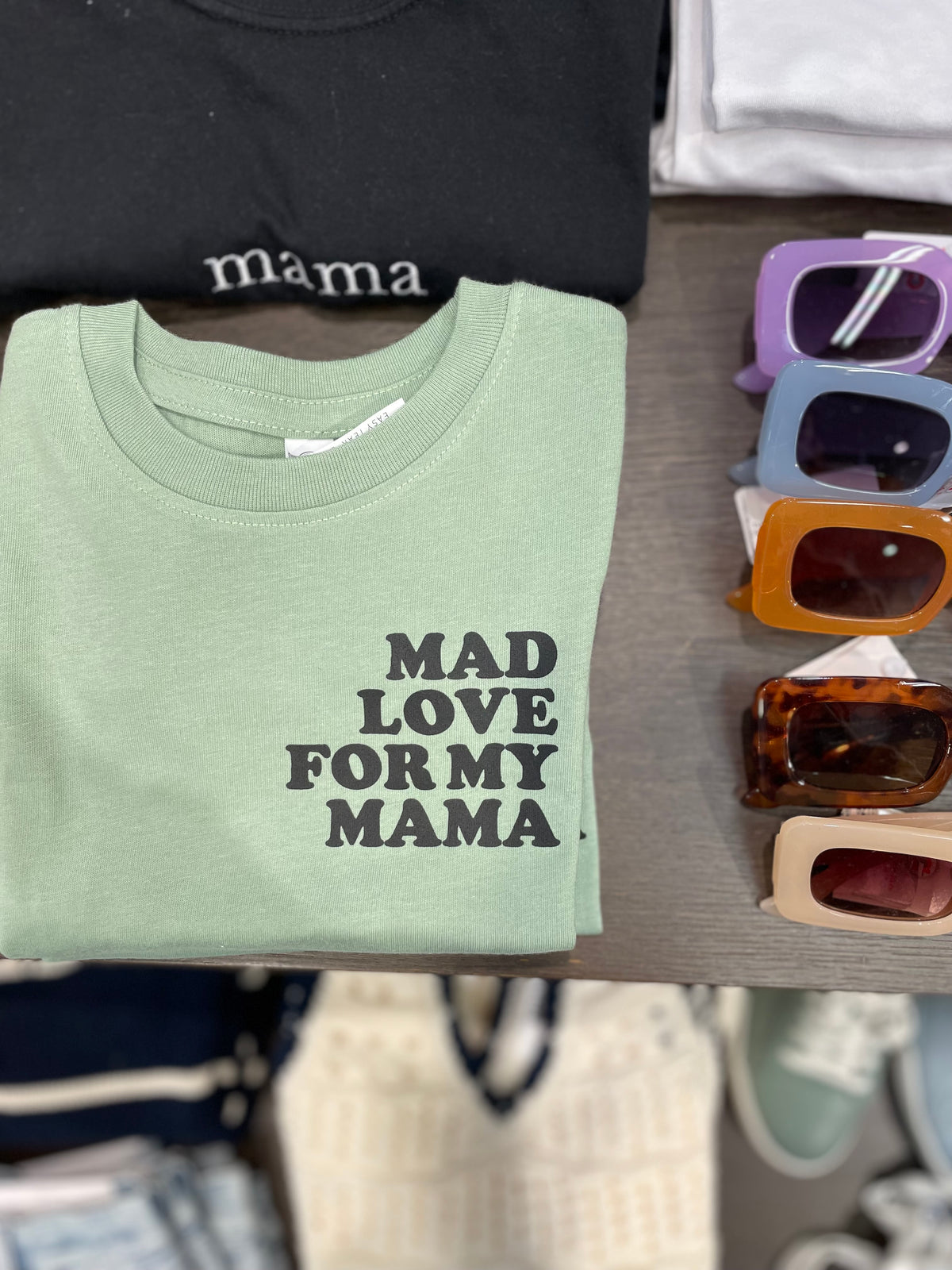 Mad Love For Mama Toddler Tee | Sage