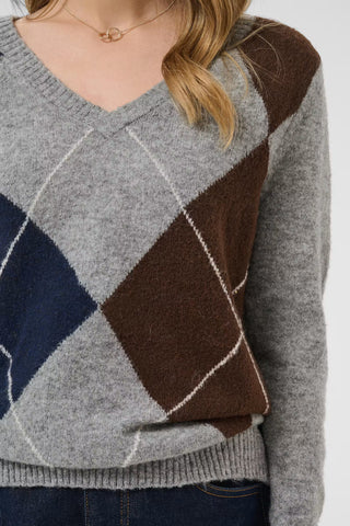 Cream Hope Knit Pullover | Grey