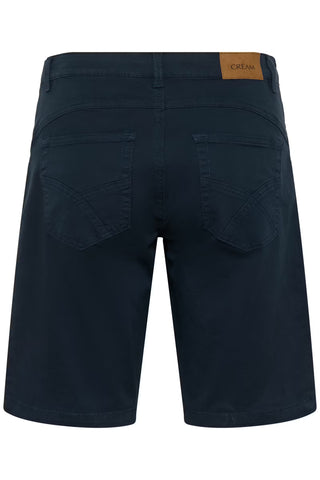Cream Certa Twill Shorts | Navy