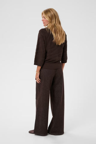 Cream Dela Knit Pullover | Brown