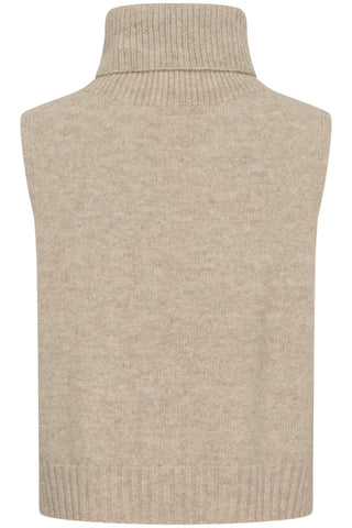 Cream Elsie Knit Slipover | Light Brown