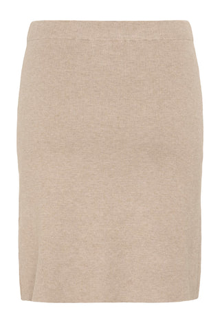 Cream Dela Skirt | Black + Cobblestone Melange