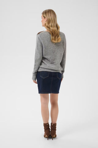 Cream Hope Knit Pullover | Grey