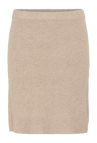 Cream Dela Skirt | Black + Cobblestone Melange