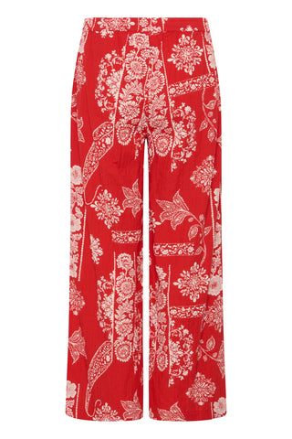 Cream Gianna Pant | Red