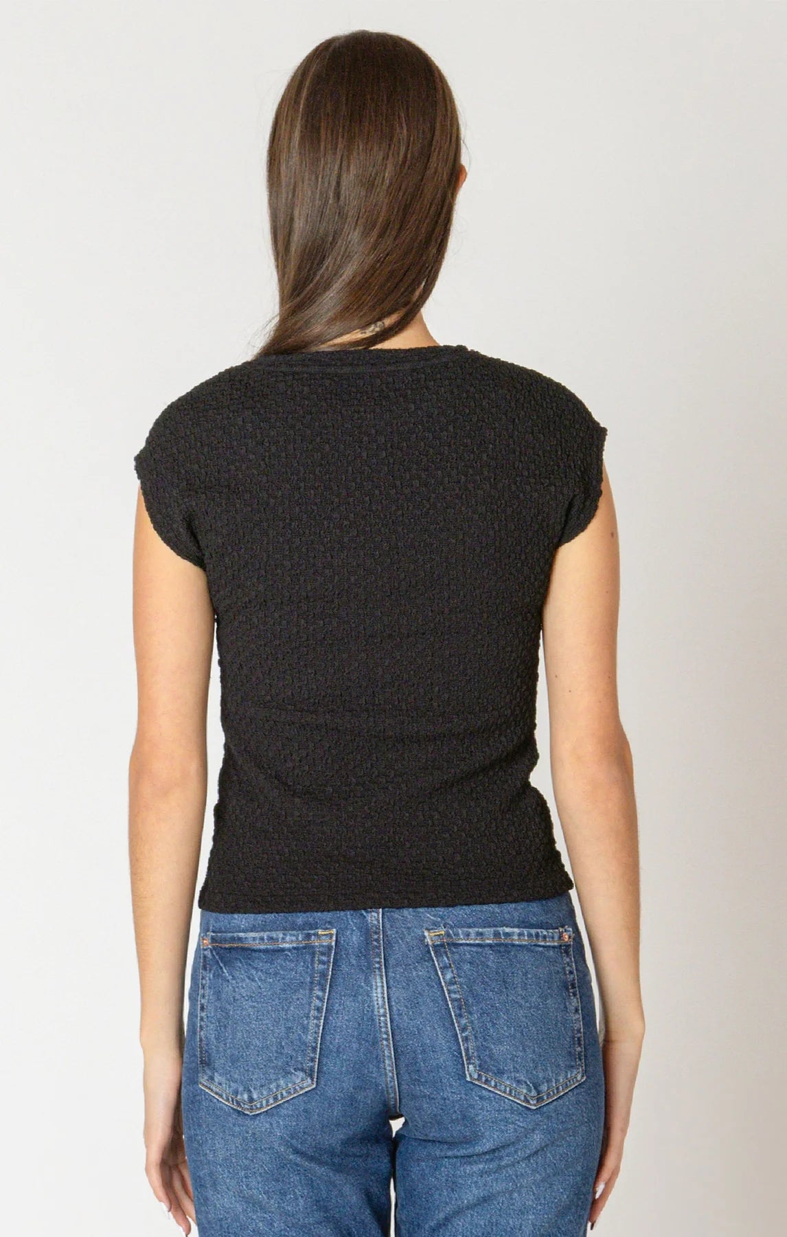 Dex Drop Shoulder Textured Top