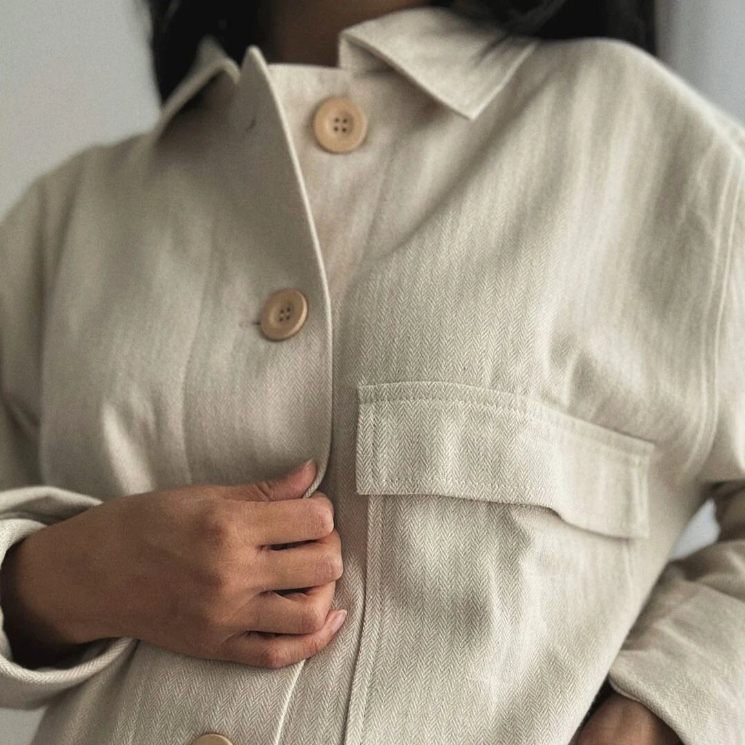 Pokoloko Herringbone Short Jacket