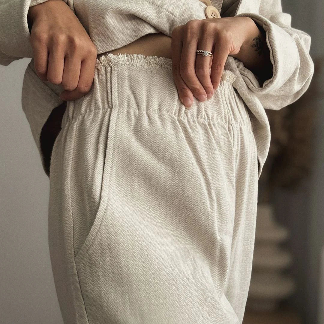 Pokoloko Herringbone Cargo Pants