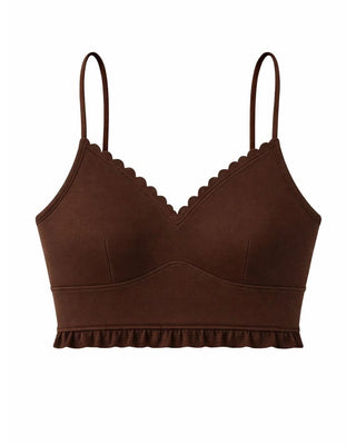 Priv Form Billie Supportive Performance Bralette Sports Bra | Espresso