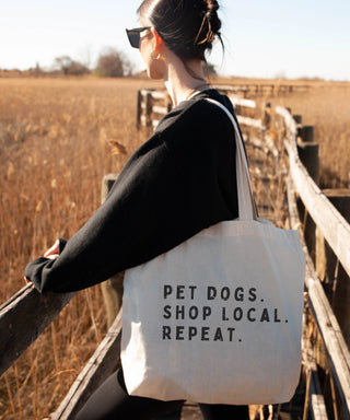 Shop Local Pet Dogs Tote Bag