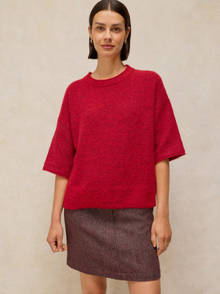 White Stuff Kate Knitted Tee | Red