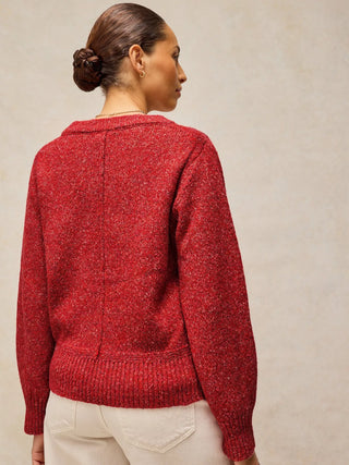 White Stuff Lucie Crewneck Jumper | Red