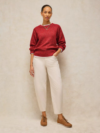 White Stuff Lucie Crewneck Jumper | Red