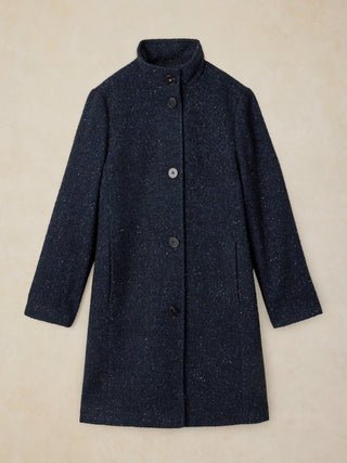 White Stuff Kaia Tweedy Coat | Navy