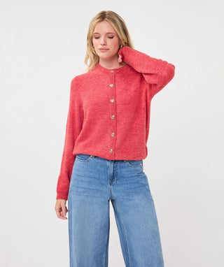 Esqualo Cardigan | Raspberry
