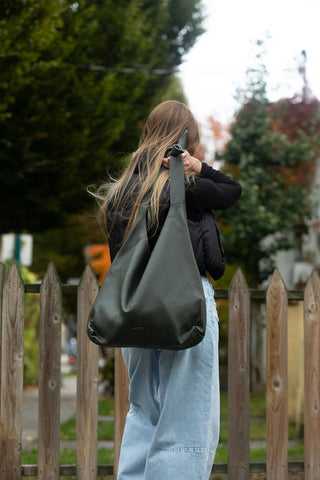 Risa Knot Tote Bag | Black, Mustard, Tan + Hunter Green