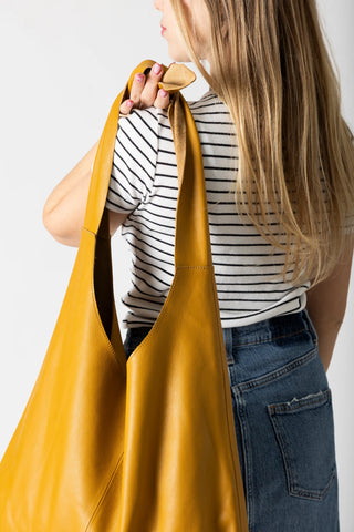 Risa Knot Tote Bag | Black, Mustard, Tan + Hunter Green