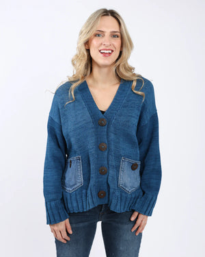 Shannon Passero The Bindi Cardigan | Indigo + Mushroom