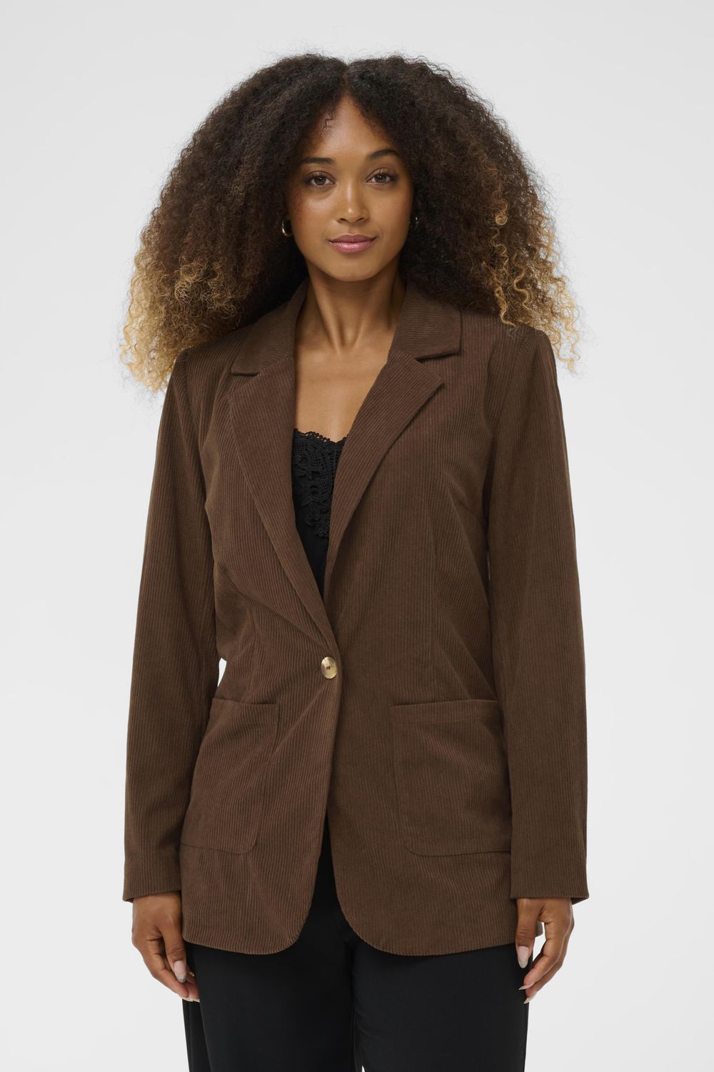 Cream Corduroy Blazer | Cobblestone & Sorrel Horse