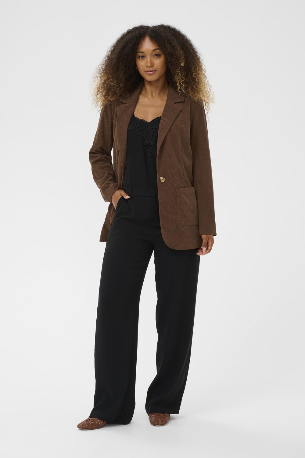 Cream Corduroy Blazer | Cobblestone & Sorrel Horse