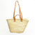 Straw Market Bag With Two Leather Straps