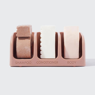 Kitsch Bottle-Free Beauty Self-draining Soap Dish- Terracotta (w/ suction & sticker)