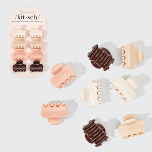 Kitsch Recycled Plastic Mini Cloud Clips 8pc Set | Rosewood