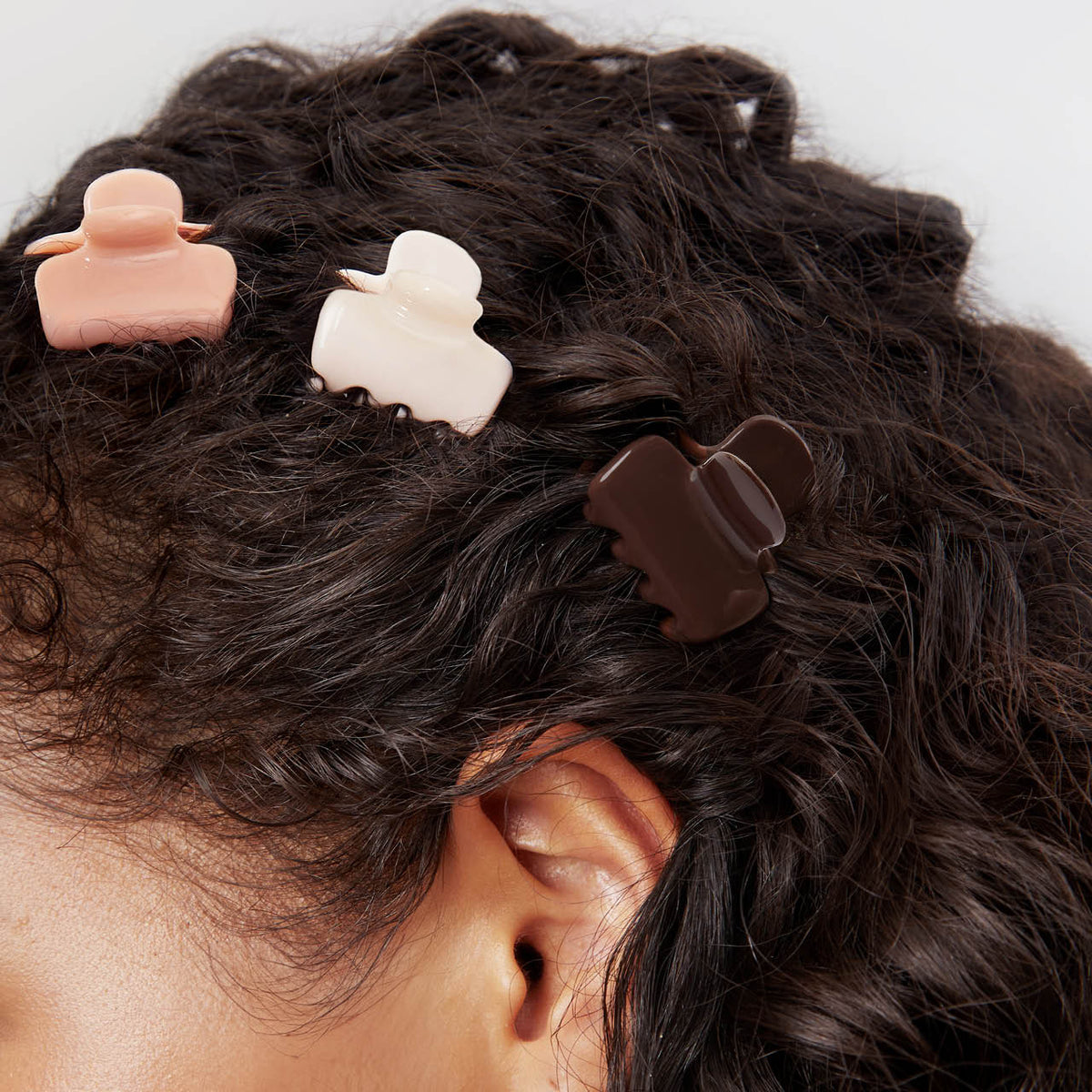 Kitsch Recycled Plastic Mini Cloud Clips 8pc Set | Rosewood