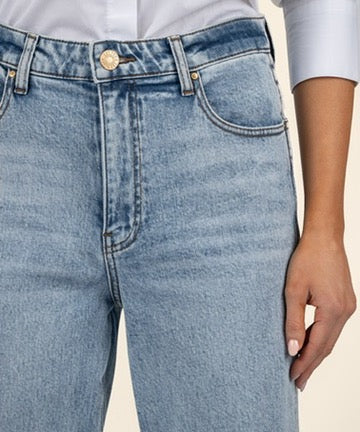 Kut Melissa High Rise Straight Leg | Steadfast