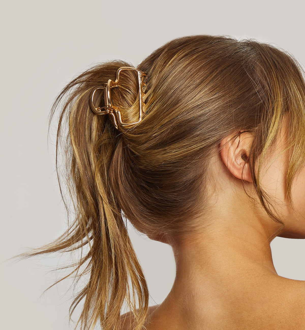 Kitsch Metal Medium Open Shape Cloud Clip | Gold