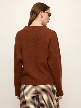 Sanctuary Ribbed Doloman Sweatshirt | Bone + Cocoa