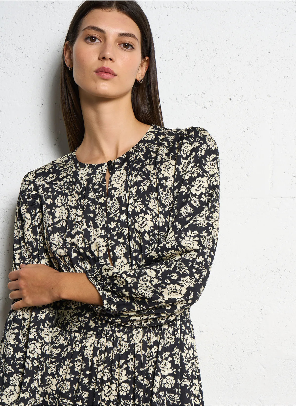 Korner Long Dress | Black