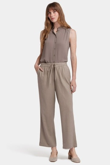 NYDJ Relaxed Drawstring Pull-On Pant | Black + Saddlewood