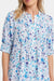 NYDJ Short Sleeve Pleated Peasant Blouse | Jimena Garden + Valencia