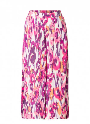 Yest Zimra Airy Wide Leg Pants | Fushia-Multi