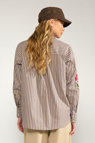 Numph Nukacey Shirt | Deep Taupe