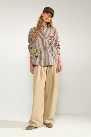 Numph Nukacey Shirt | Deep Taupe