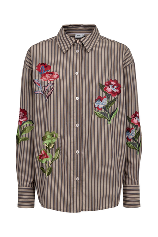 Numph Nukacey Shirt | Deep Taupe