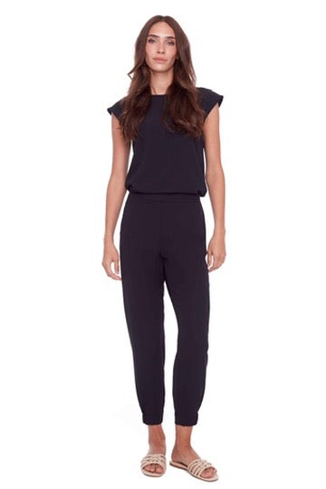 Up! Solid Vegan Silk Jogger | Black