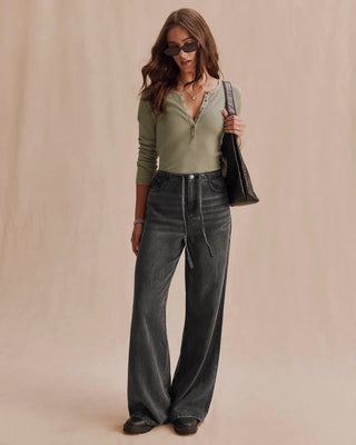Splendid Henley Crop | Eucalyptus + Shell