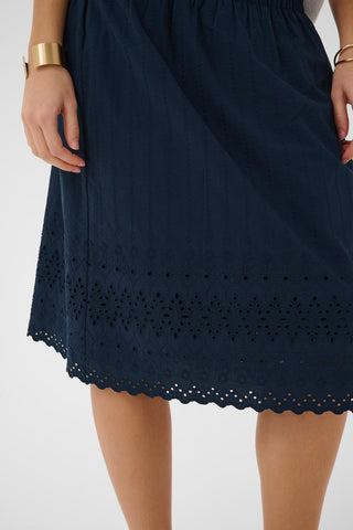 Cream Jana Skirt | Navy
