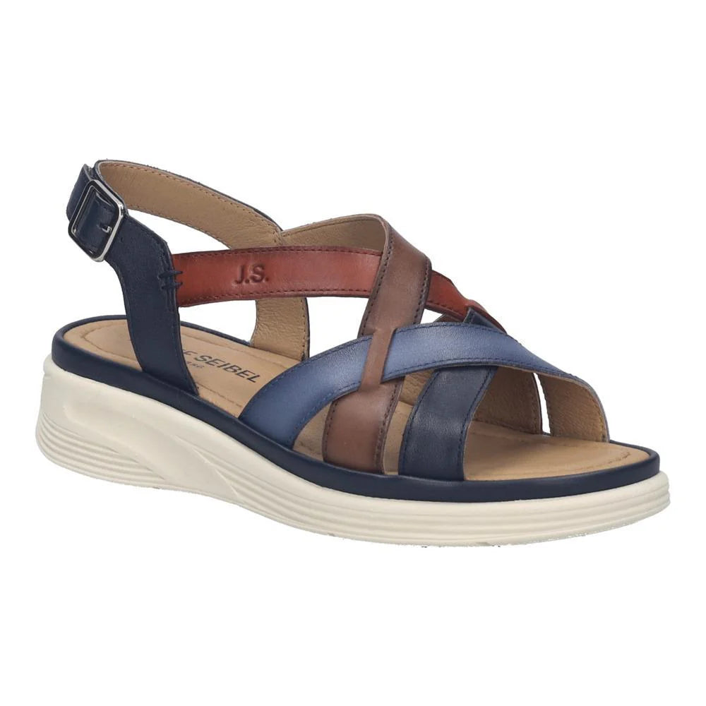 Josef Seibel Sevran 07 Sandal | Slate Blue-Multi