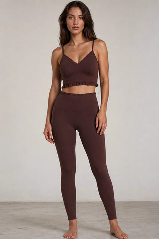 Priv Form Billie Supportive Performance Bralette Sports Bra | Espresso