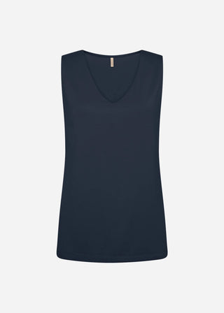 Soya Concept Marica 283 Knitted T-Shirt |Navy + White