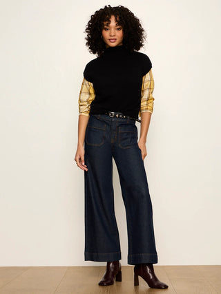 Sanctuary Mock Neck Sweater Shell | Black