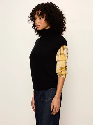 Sanctuary Mock Neck Sweater Shell | Black