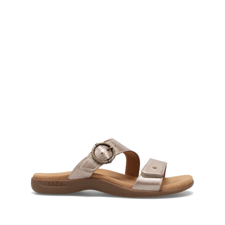 Taos Westside Sandal | Black Metallic + Champagne